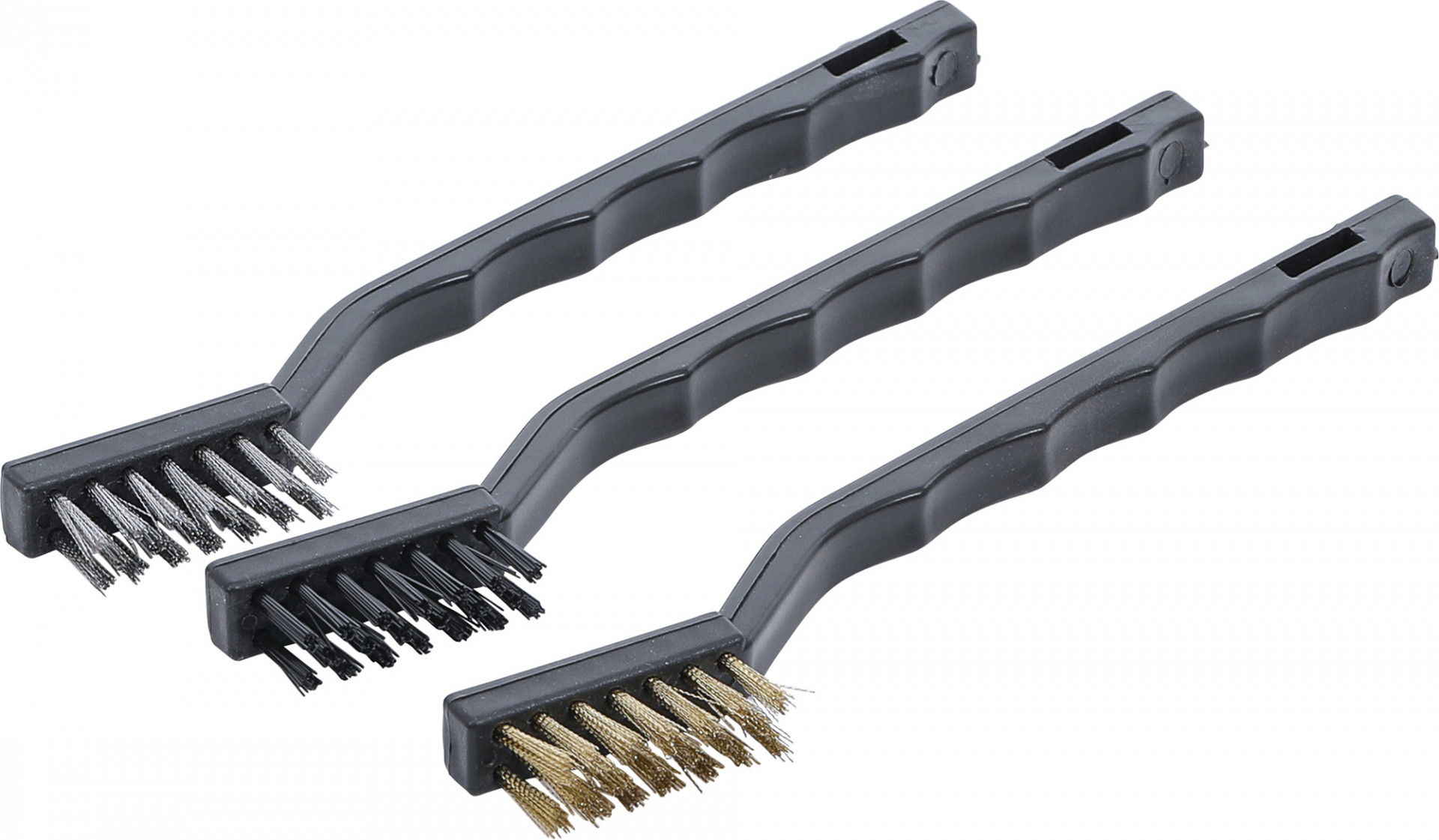 BGS Do it yourself 9-85811 acél, réz és műanyag kefe készlet, 175 mm, 3 darabos termék fő termékképe