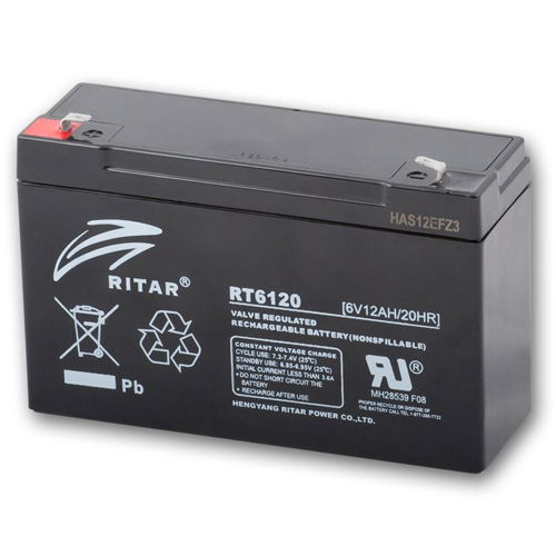 Ritar RT6120-F1 zárt ólomakkumulátor 6 V/12 Ah termék fő termékképe