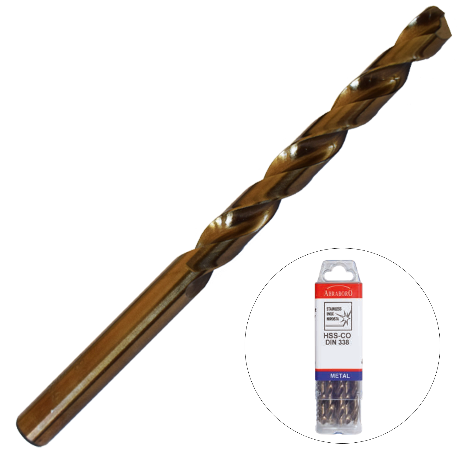 Abraboro 8.9 x 125 / 81 mm HSS-Co fémcsigafúró X-Pack, 10 db/csomag termék fő termékképe
