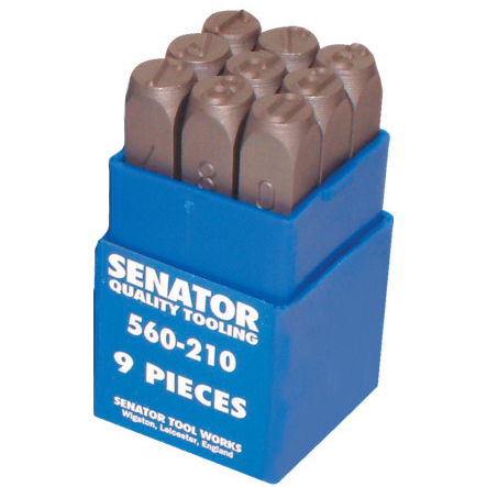 SENATOR 10.0 mm szám beütő készlet, 9 részes termék fő termékképe