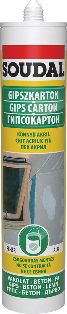 Soudal Könnyű akril - gipszkarton tömítő, 280 ml termék fő termékképe