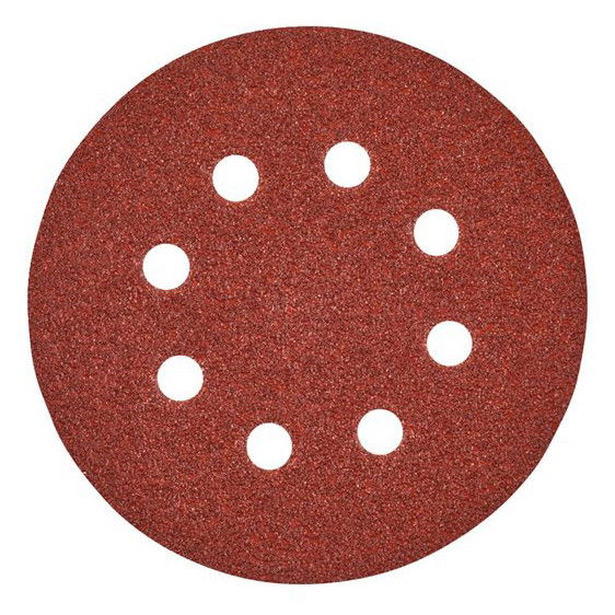 Milwaukee Tépőzáras csiszolólap, Ø 125 mm, 8 lyukú, 120-as finomság, 10 db/csomag termék fő termékképe