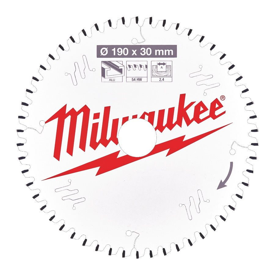 Milwaukee CSB P Alu körfűrészlap 190/30/54TF termék fő termékképe
