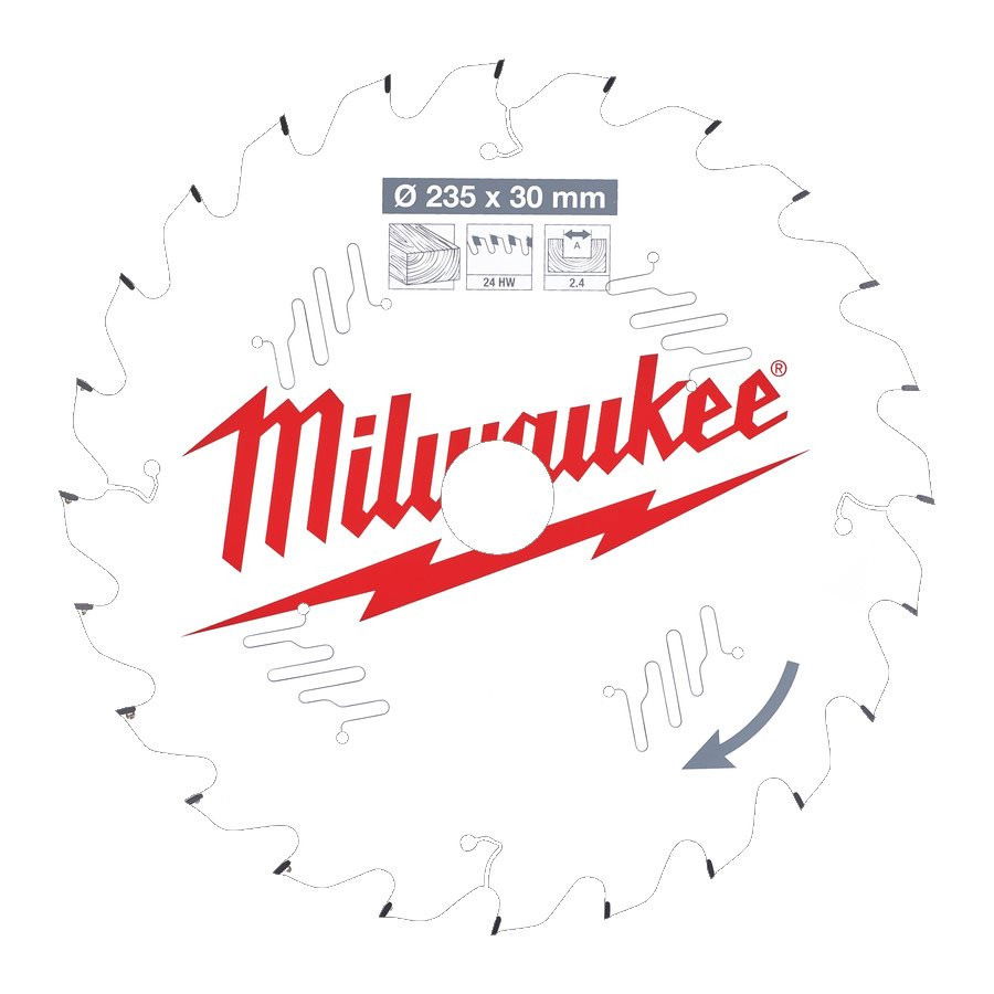 Milwaukee CSB P W körfűrészlap 235/30/24ATB termék fő termékképe