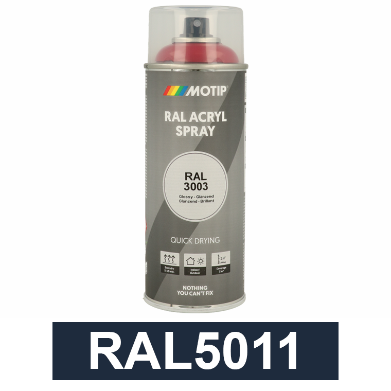 Motip Ipari festék spray, RAL5011, 400 ml termék fő termékképe