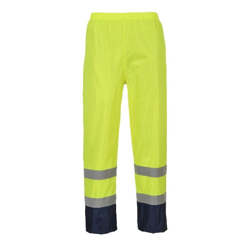 Portwest H444 - Hi-Vis Classic Contrast esőnadrág, sárga/tengerészkék termék fő termékképe