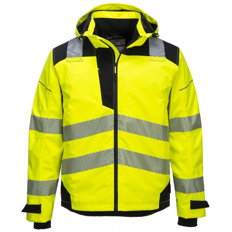 Portwest PW360 - PW3 Extreme lélegző esőkabát, sárga/fekete termék fő termékképe
