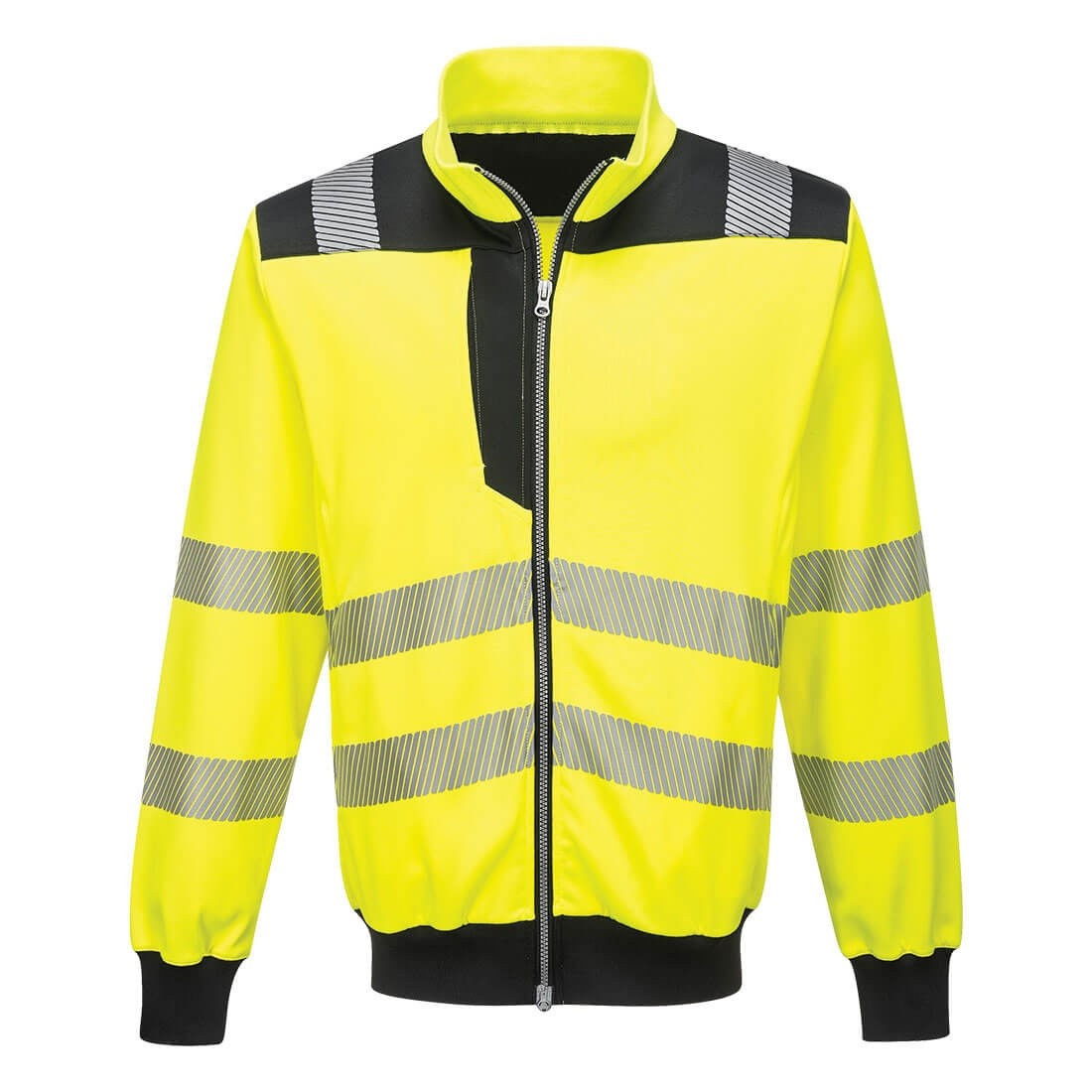 Portwest PW370 - PW3 Hi-Vis jól láthatósági pulóver, sárga/fekete termék fő termékképe