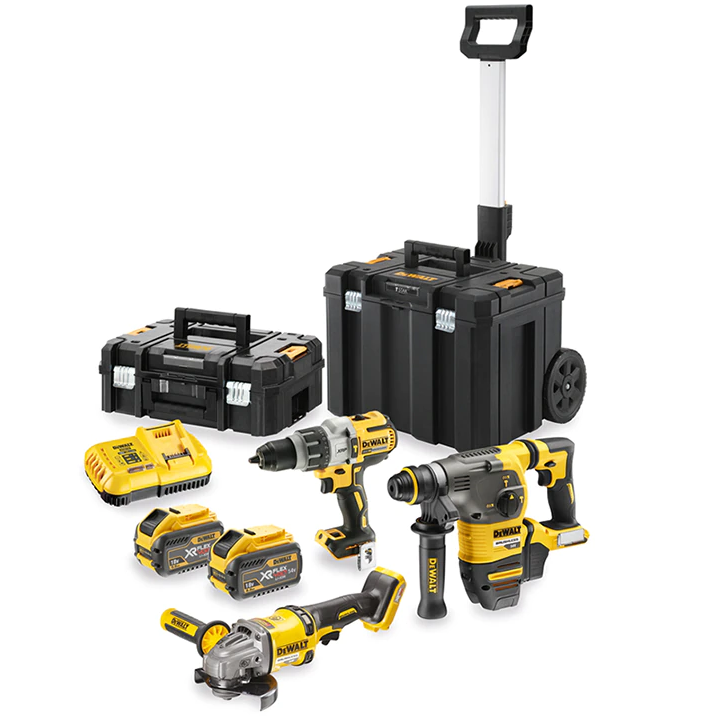 Dewalt DCK358X2T akkus gépcsomag (2 x 9.0 Ah Li-ion akkuval, 2 TSTAK kofferrel) termék fő termékképe